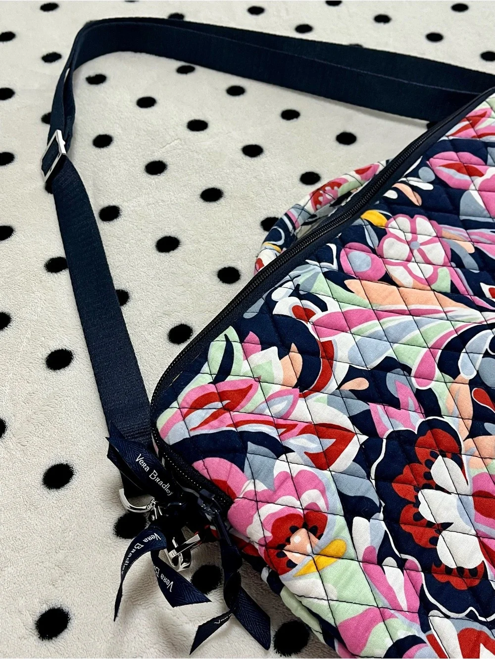 Vera Bradley Laptop Crossbody Workstation Bag in Mod Floral Pink